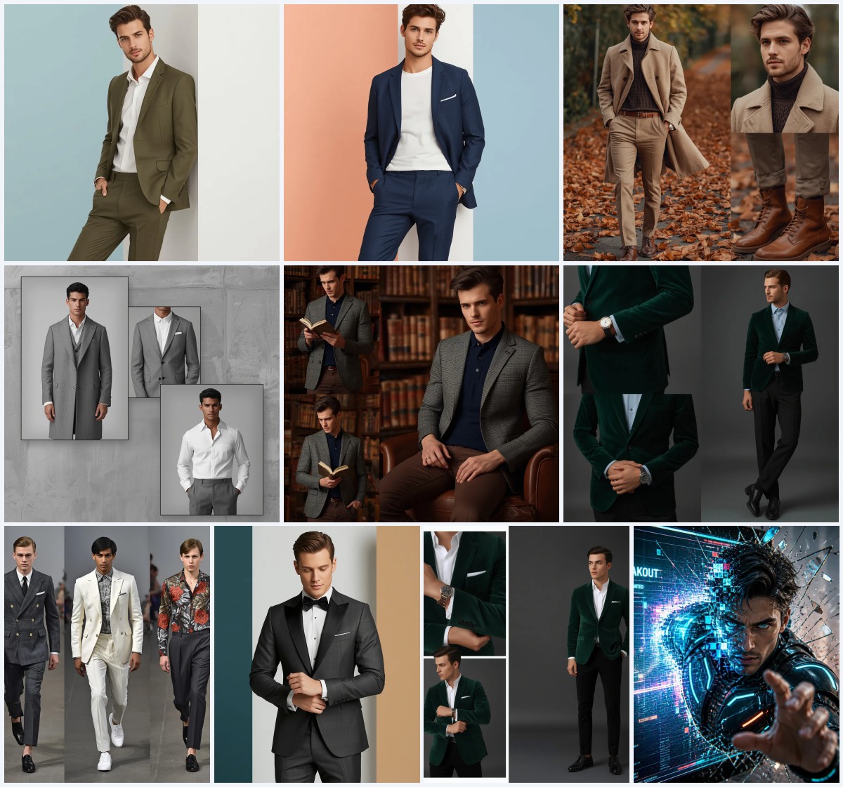 Best 10 New Design AI Prompts for Men’s Avant-Garde Fashion and Innovative Visuals