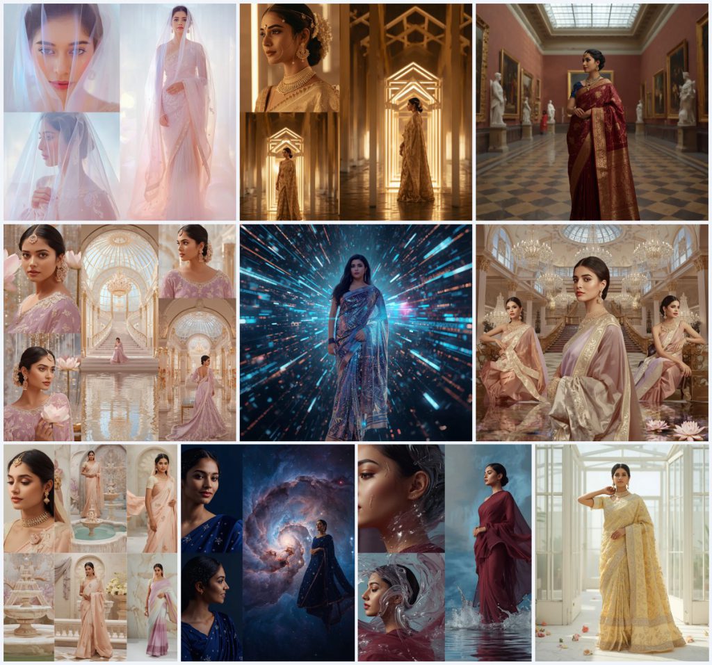 Best 10 Pink Saree AI Prompts for Feminine Charm and Playfulness